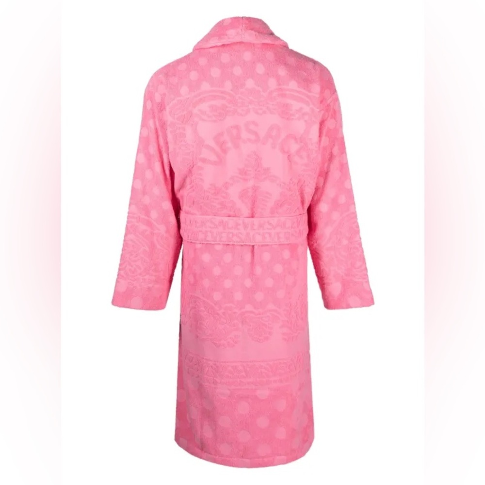 💕SOLD💕Versace Barocco-print terry-cloth robe